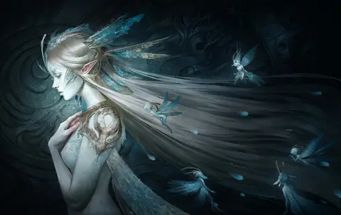 Portrait of Glacia of the Winterlight