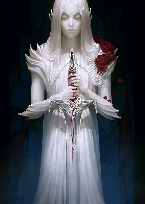 Portrait of Melrave, The Dusk Rose
