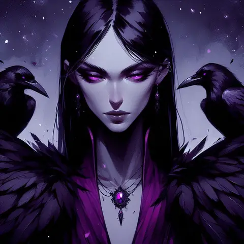 Portrait of The Raven Queen