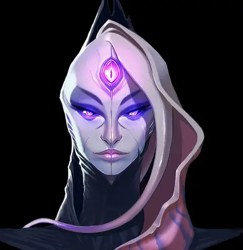 Portrait of Xasphira, The Violet Eye